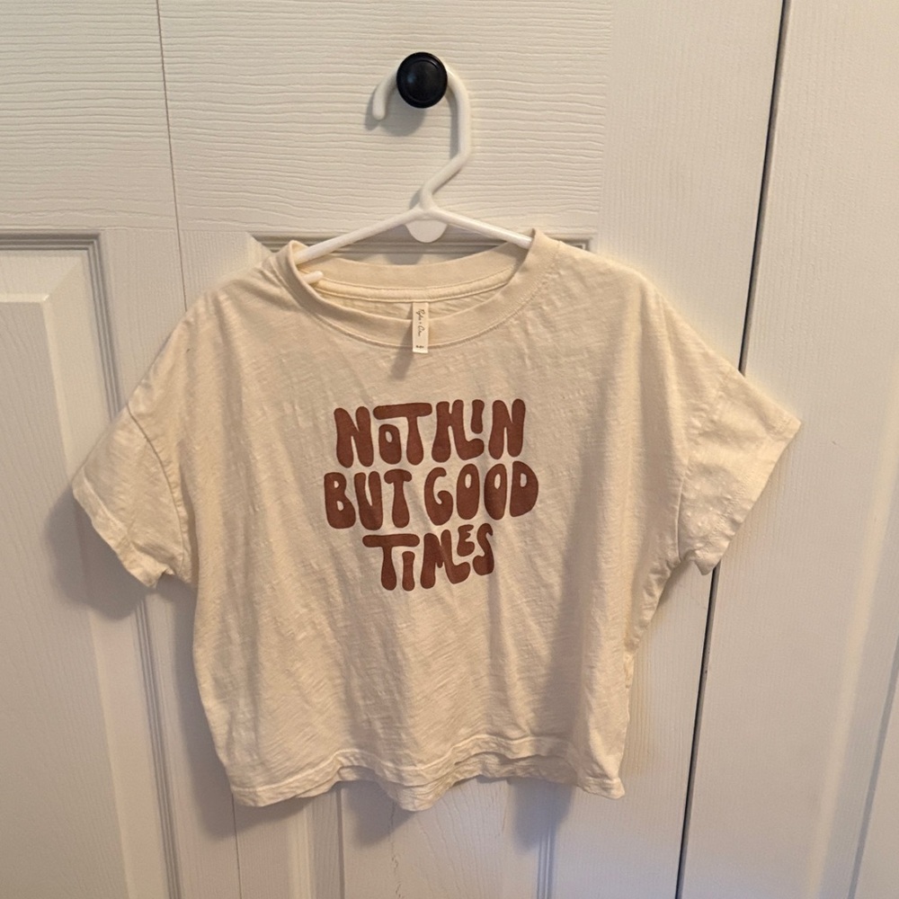 Rylee + Cru “Nothing But Good Times” Cream Tee